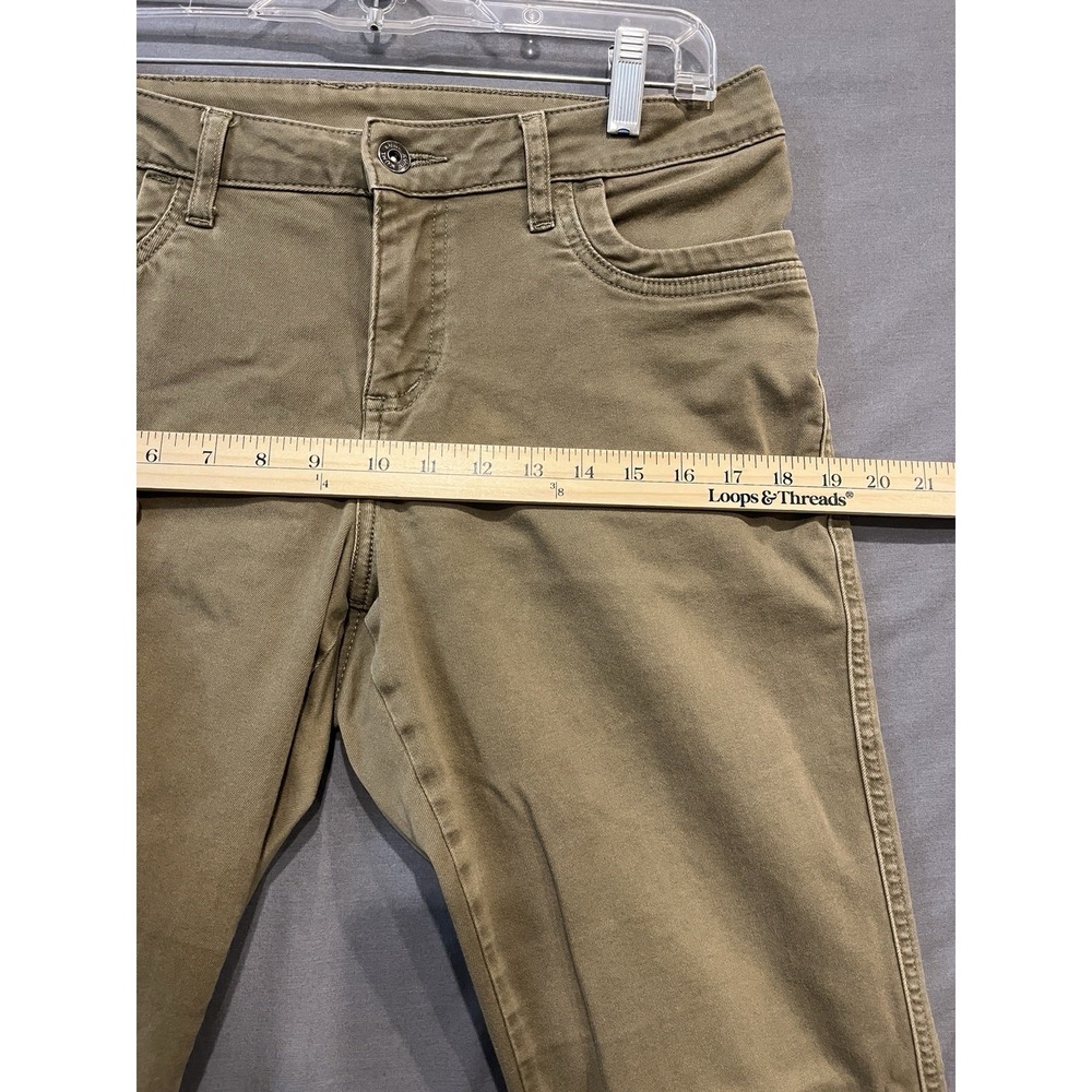 KHUL Chino Pants Womens 12 REG Green Hiking Outdoors Camping 34 x 30 Mid Rise - Picture 7 of 12
